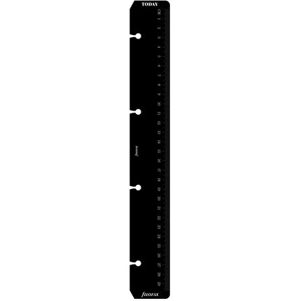 Filofax Accessory - Ruler/Page Marker - A4 - Black