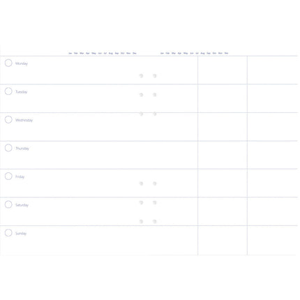 Filofax Clipbook - Refill A5 - Week To View - Diary Undated