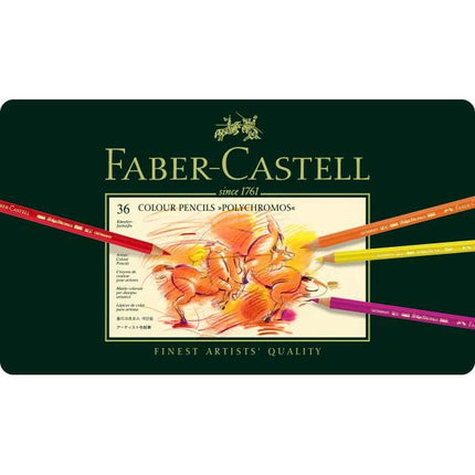 Faber-Castell Polychromos Colour Pencils - Tin of 36