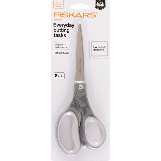 Fiskars Scissors Titanium Everyday - 8 inch
