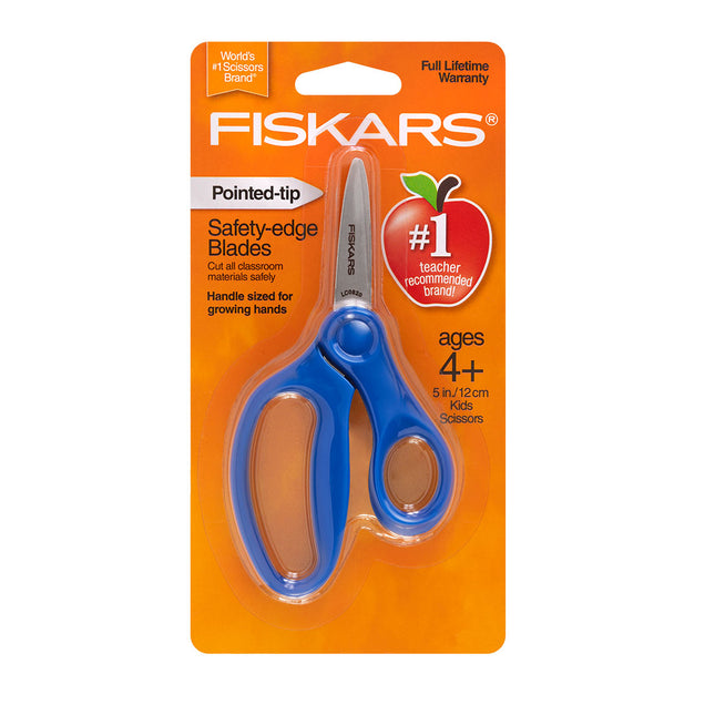 Fiskars Scissors 5 inch Kids Pointed - Assorted Colours
