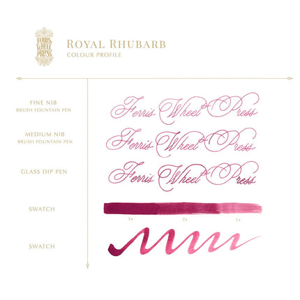 Ferris Wheel Press Fountain Pen Ink - Royal Rhubarb