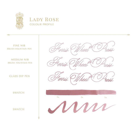 Ferris Wheel Press Fountain Pen Ink - Lady Rose