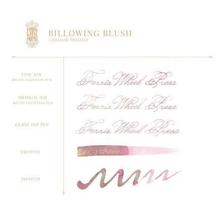 Ferris Wheel Press Fountain Pen Ink Ferritales - Billowing Blush