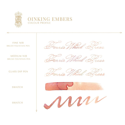 Ferris Wheel Press Fountain Pen Ink Ferritales - Oinking Embers