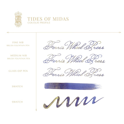Ferris Wheel Press Fountain Pen Ink Ferritales - Tides of Midas