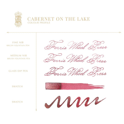Ferris Wheel Press Fountain Pen Ink - Cabernet on the Lake