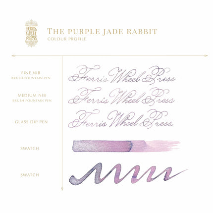 Ferris Wheel Press Fountain Pen Ink - Purple Jade Rabbit - Limited Edition