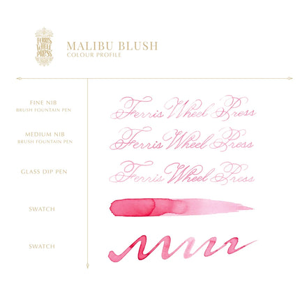 Ferris Wheel Press Fountain Pen Ink - Malibu Blush