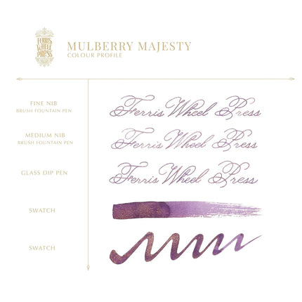 Ferris Wheel Press Fountain Pen Ink - Mulberry Majesty