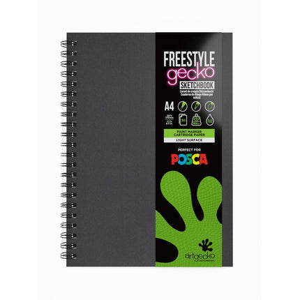 Artgecko Freestyle Sketchbook 250gsm White Hybrid Paper - A4