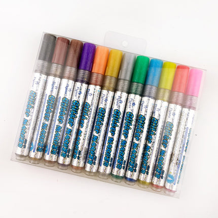 Flysea Acrylic Paint Markers Medium Tip - Glitter