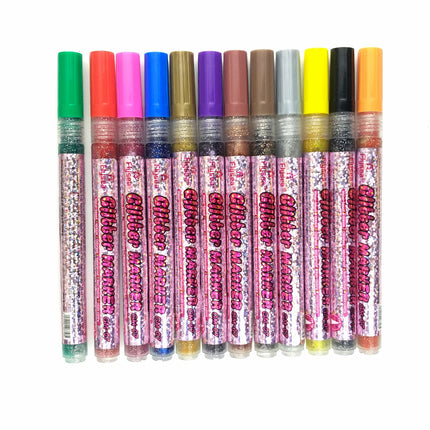 Flysea Acrylic Paint Markers Fine Tip - Glitter
