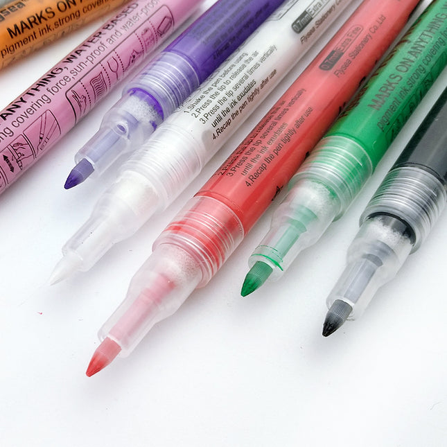 Flysea Acrylic Paint Markers Fine Tip - Pack of 24