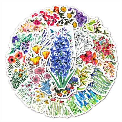 PVC Stickers - Painted Floral