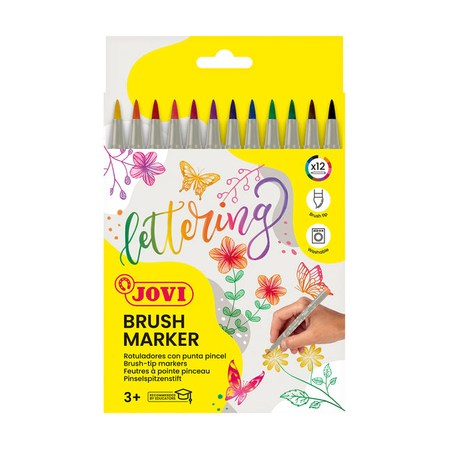 Jovi Lettering Brush Marker - Pack of 12
