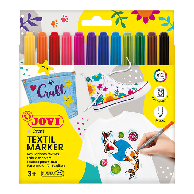 Jovi Textile Pen - Pack of 12
