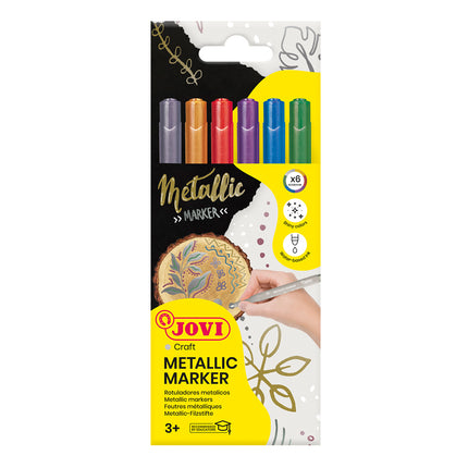Jovi Decor Metallic Pens - Pack of 6