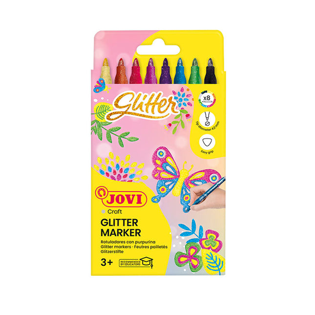 Jovi Glitter Markers - Pack of 8