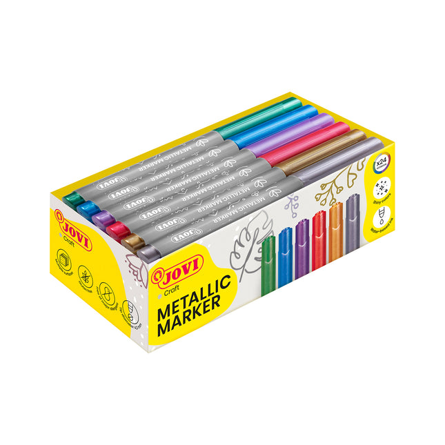 Jovi Metallic Pen Class Pack of 24