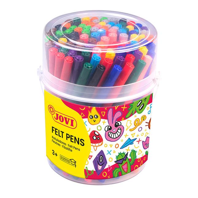 Jovi Washable Felt-Tip Pen - Jar of 96