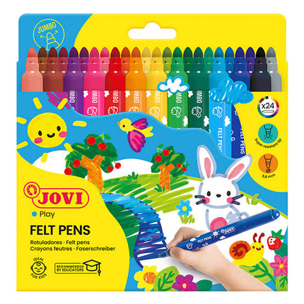 Jovi Washable Maxi Felt-Tip Pens