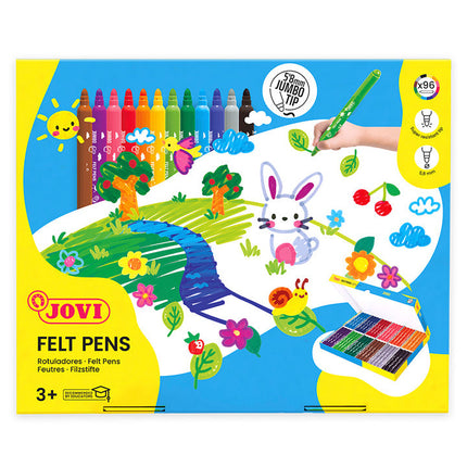 Jovi Washable Maxi Felt-Tip Pens - Bulk Packs