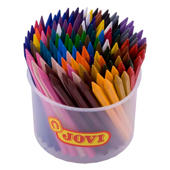 Jovi Hexagonal Plastic Crayon Class Pack of 144