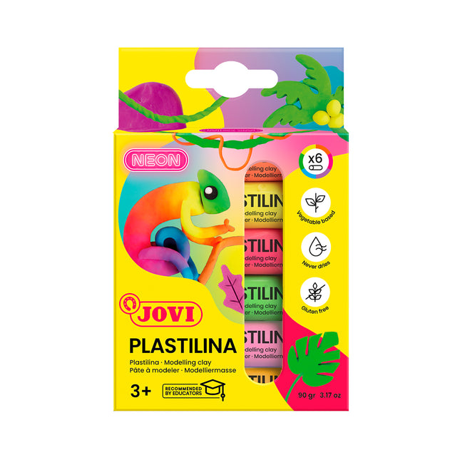 Jovi Plastilina 6 x 15g Neon