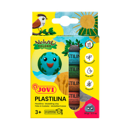 Jovi Plastilina 6 x 15g Nature Colours