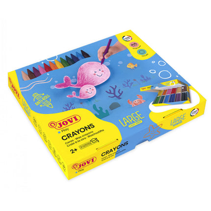 Jovi Hexagonal Plastic Crayon Economy Pack of 300 (Version A)