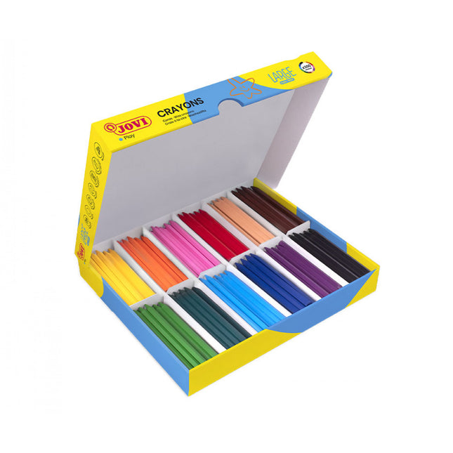 Jovi Hexagonal Plastic Crayon Economy Pack of 300 (Version A)