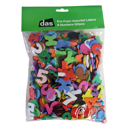 DAS Eva Foam Letters & Numbers - Pack of 500