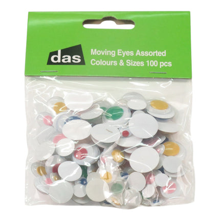 DAS Moving Eyes Mixed - Pack of 100