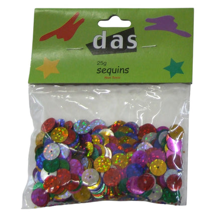 DAS Sequins Assorted Colour 25gm