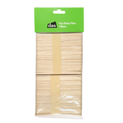 DAS Plain Popsticks - Pack of 100