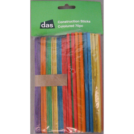 DAS Construction Sticks Coloured - Pack of 70