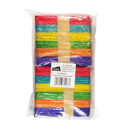 DAS Popsticks Coloured - Pack of 500