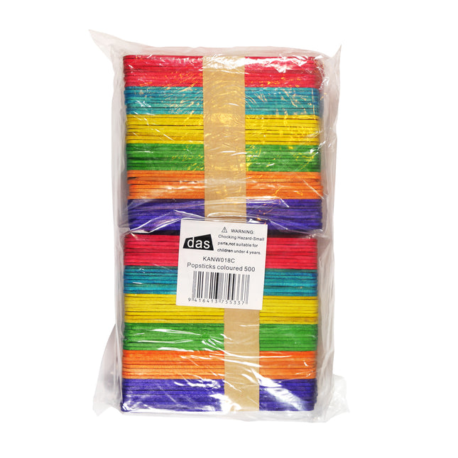 DAS Popsticks Coloured - Pack of 500
