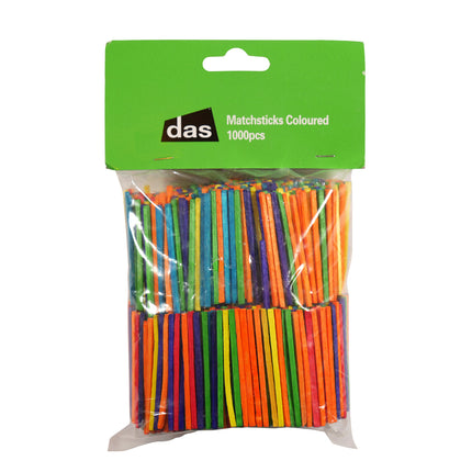 DAS Match Sticks Coloured - Pack of 1000