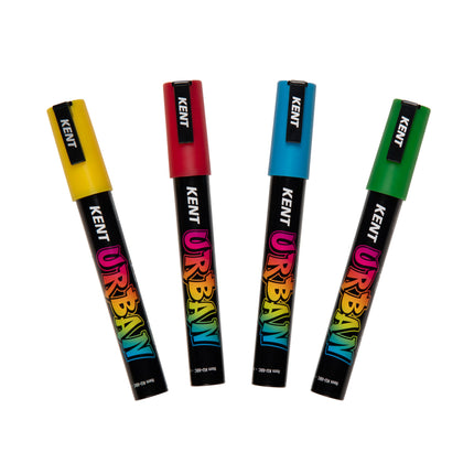 Kent Urban Acrylic Paint Marker - Medium Tip 4 Pack - Classic