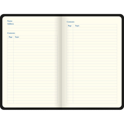 Letts Notebook Icon Ruled - Black