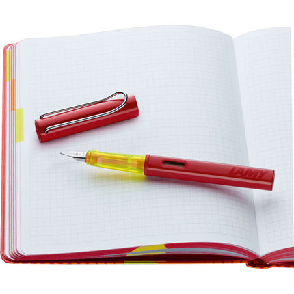 Lamy Al-Star Fountain Pen & Notebook Set - Glossy Red