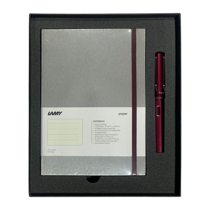 Lamy A6 Hard Cover Notebook & AL-Star Fountain Pen - Gift Set
