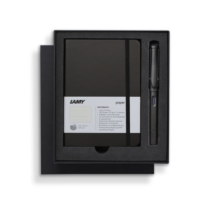 Lamy A6 Soft Cover Notebook & Safari Fountain Pen - Gift Set
