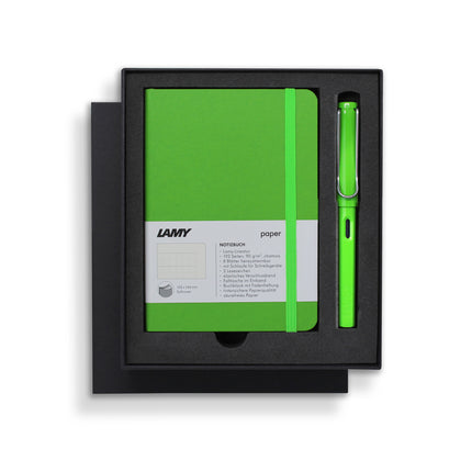 Lamy A6 Soft Cover Notebook & Safari Fountain Pen - Gift Set