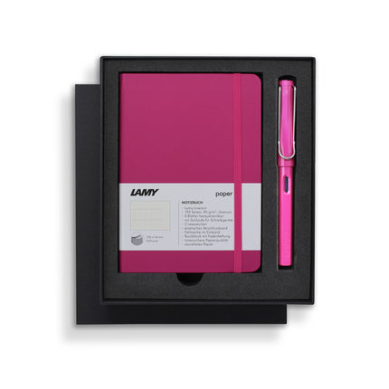 Lamy A6 Soft Cover Notebook & Safari Fountain Pen - Gift Set