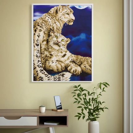 Diamond Dotz Diamond Kit - Snow Leopards