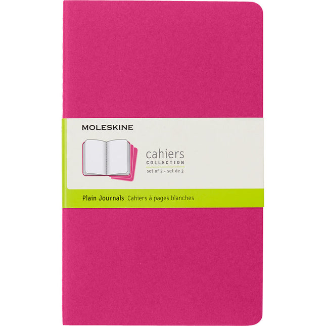 Moleskine Cahier Journals - Large - Plain - 4 Colours