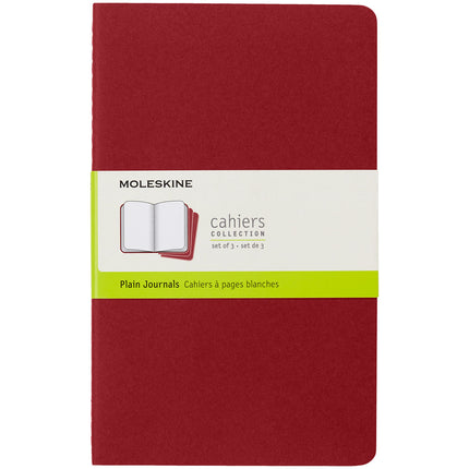 Moleskine Cahier Journals - Large - Plain - 4 Colours